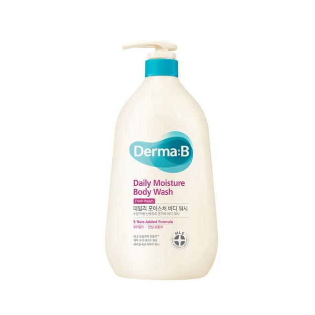 DermaB Daily Moisture Body Wash 880ml (Fresh Peach)