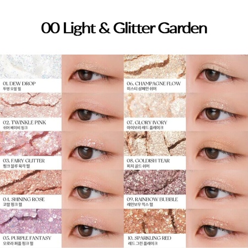rom&nd Better Than Palette #00 Light & Glitter Garden