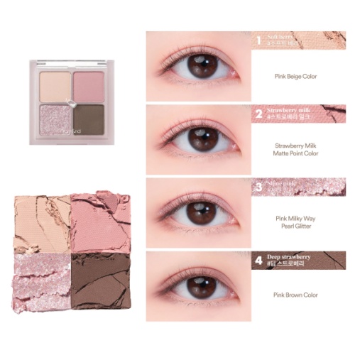rom&nd Better Than Eyes Milk Edition #W03 Dry Strawberry