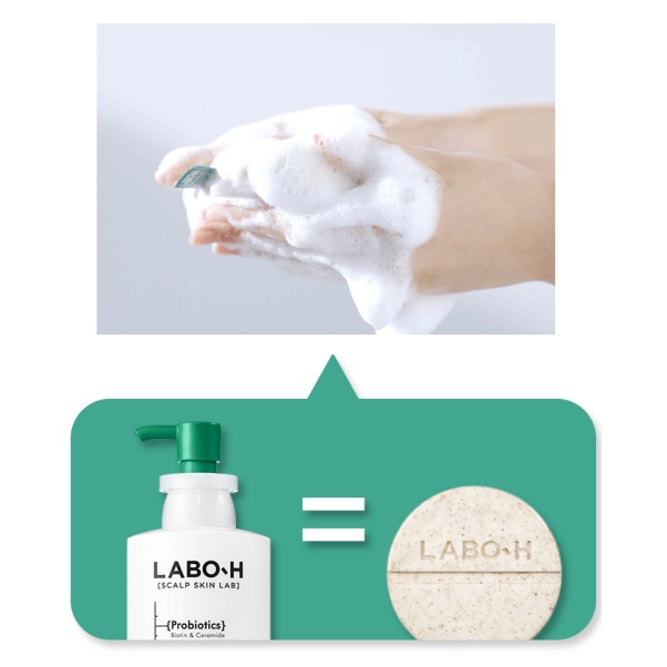 LABO-H Hair Loss Relief Scalp Strengthening Shampoo Bar 80g
