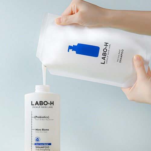 LABO-H Hair Loss Relief Shampoo Scalp Strengthening & No Sebum Refill Set