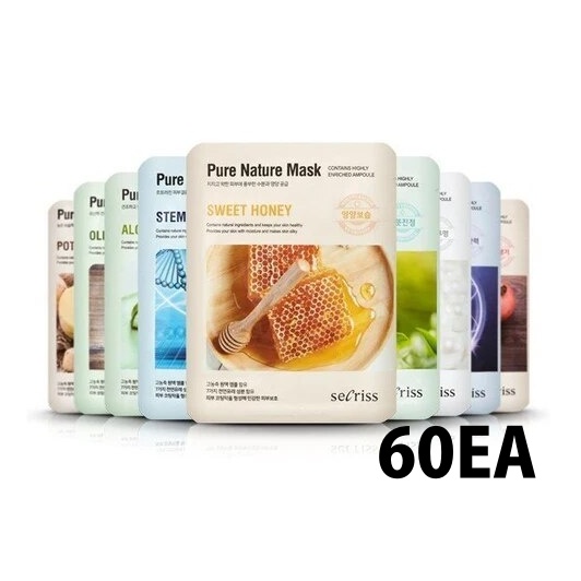 Anskin Pure Nature Sheet Mask 60EA (10 Type)