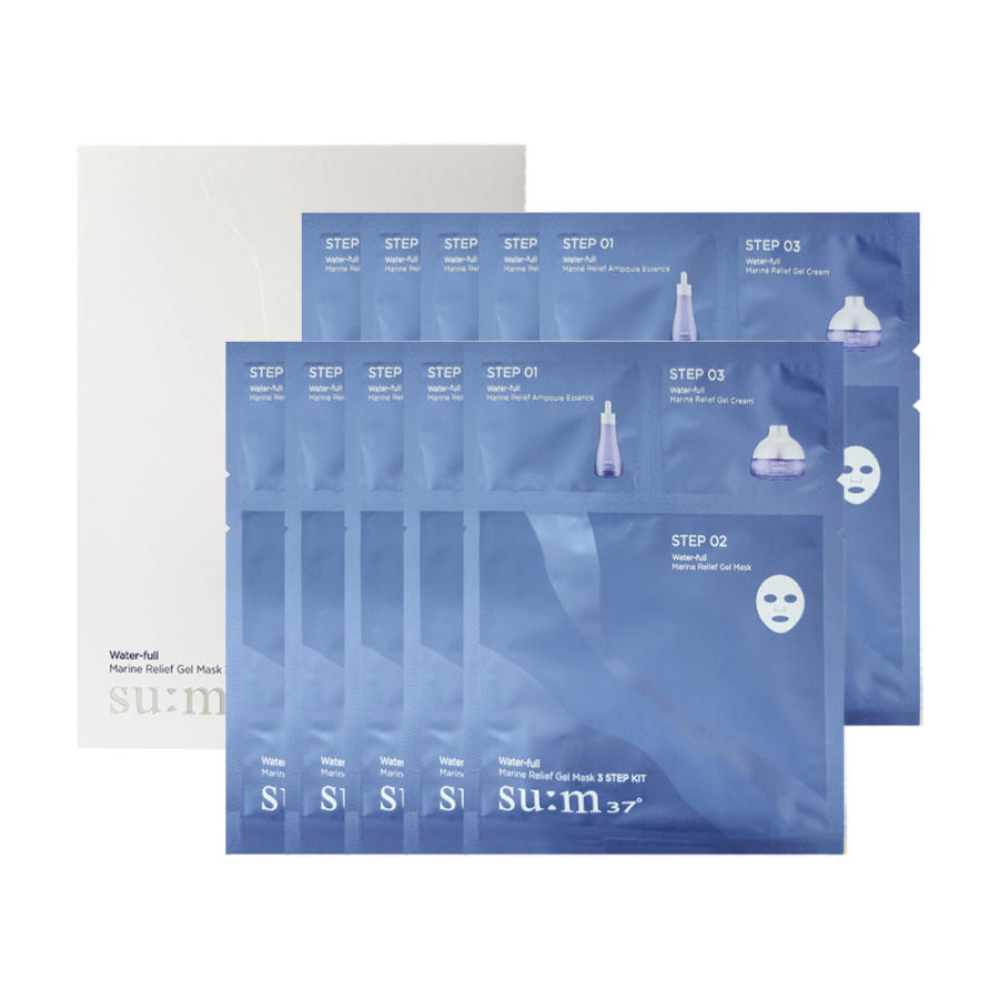 SUM37 Water-full Marine Relief Gel Mask 3Step 10ea