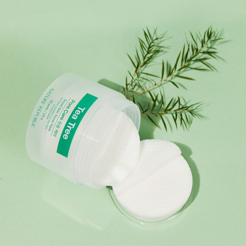 Nature Republic good Skin Tea Tree Ampoule Toner Pad 50ea