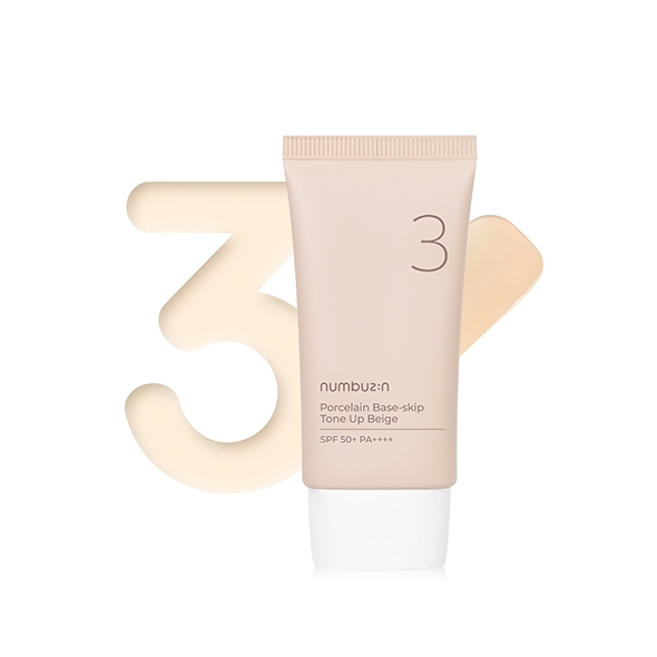 Numbuzin No.3 Porcelain Base-Skip Tone Up Beige 50ml