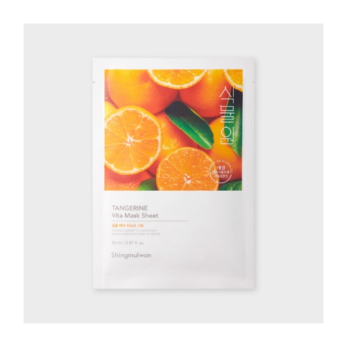 DAISO Shingmulwon Tangerine Vita Sheet Mask Pack 1Sheet