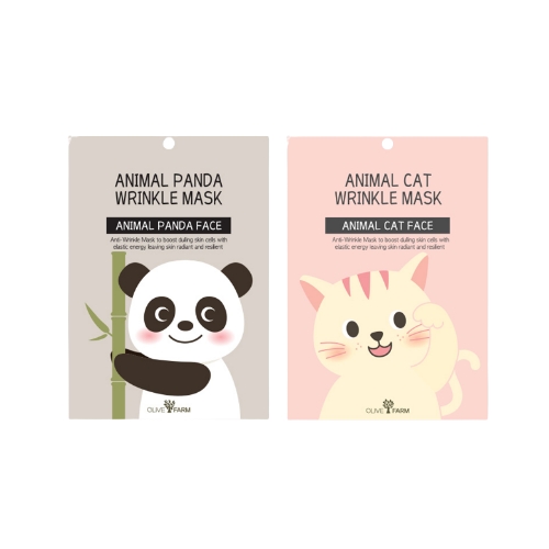 DAISO Animal Mask Pack 1EA (Cat/Panda)