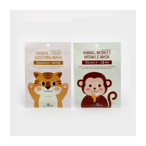 DAISO Animal Mask Pack 1EA (Monkey/Tiger)