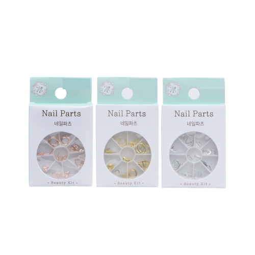 DAISO Nail Parts Variety 9 Items Set