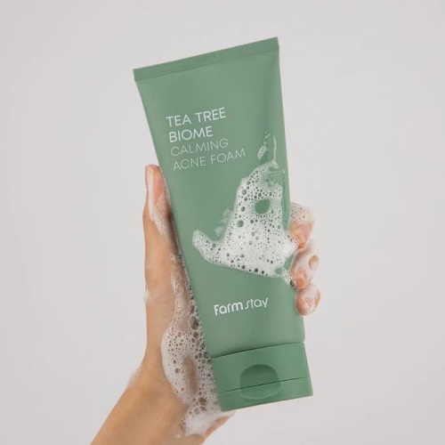 Farmstay Tea Tree Biome Calming Acne Foam 180ml