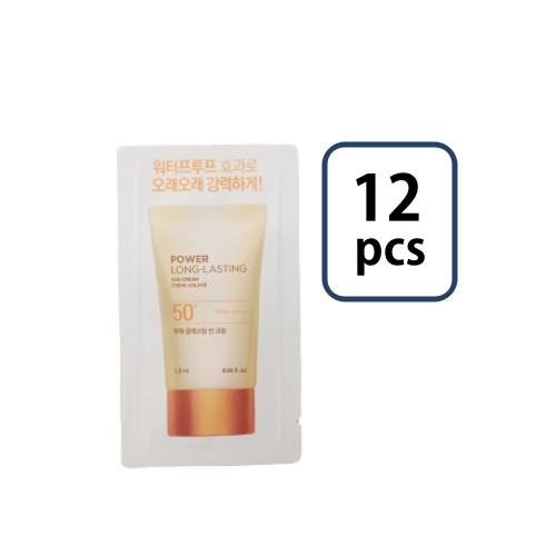 THE FACE SHOP Power Long-Lasting Sun Cream Sachet 1.2ml*12pcs