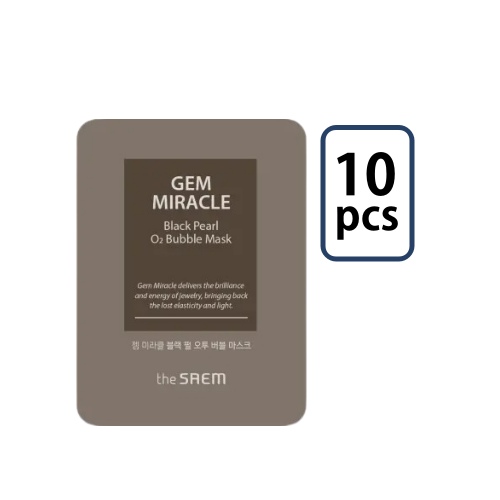 The Saem Gem Miracle Black Pearl O2 Bubble Mask 3ml*10ea