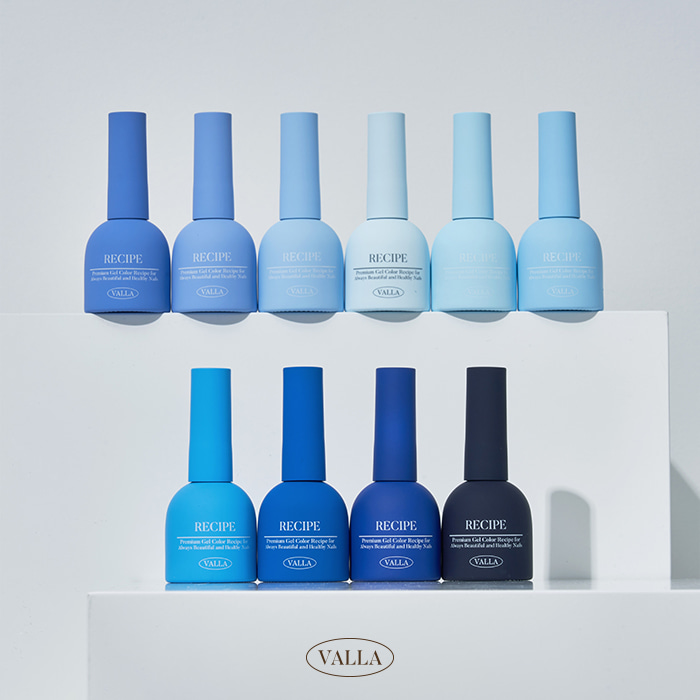 VALLA Solid Blue 10Colors Set