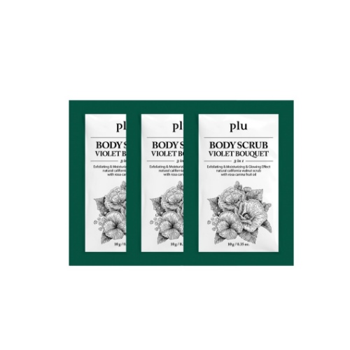 plu Body Scrub Violet Bouquet Sachet 10g*3ea