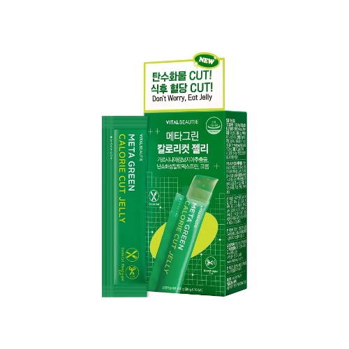 VITAL BEAUTIE Meta Green Calorie Cut Jelly 10ea