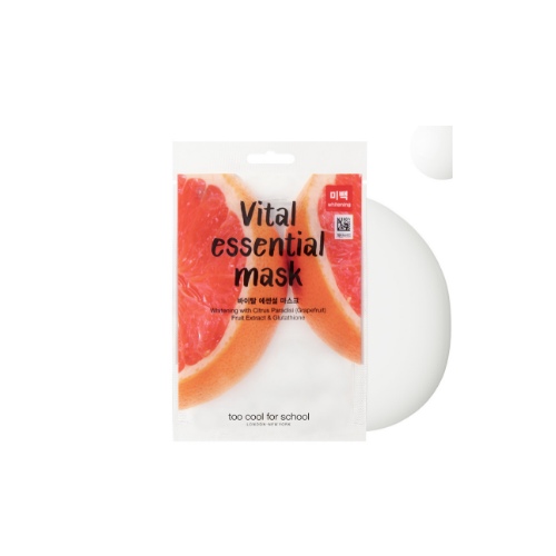 DAISO too cool for school Vital Essential Whitening Mask 1ea