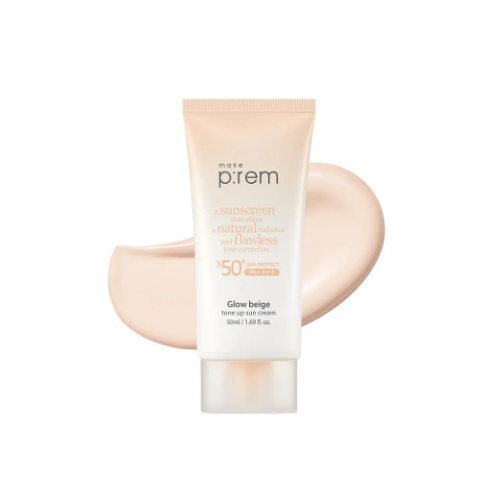 makeprem Glow Beige Tone Up Sun Cream 40mL