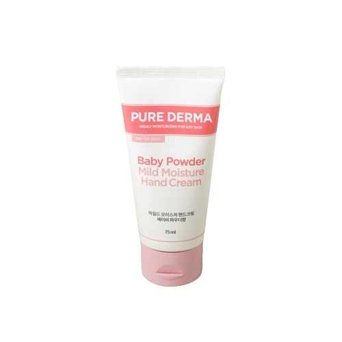 DAISO ON THE BODY PURE DERMA Hand Cream 75ml #Baby Powder 