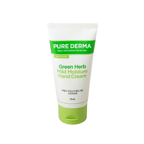 DAISO ON THE BODY PURE DERMA Hand Cream 75ml #Green Herb