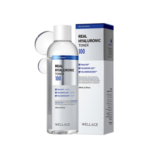 WELLAGE Real Hyaluronic 100 Toner 300mL 