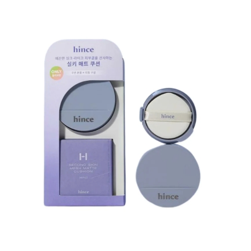 hince Second Skin Mesh Matte Cushion (Main Product 12g+Refill 12g) 