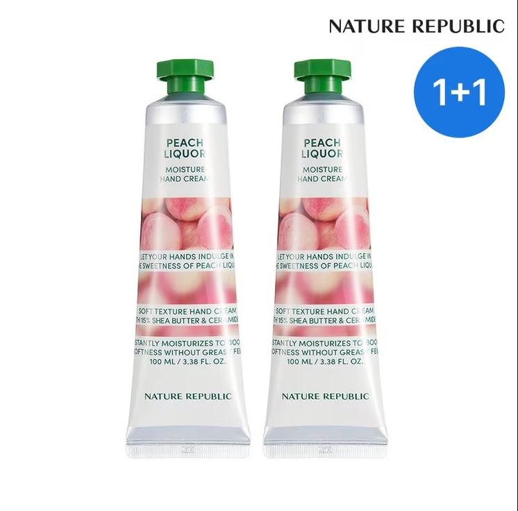 Nature Republic Moisture Hand Cream Peach Liquor Double Set