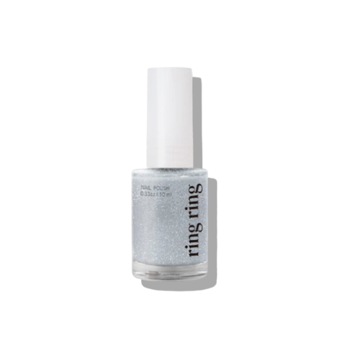 DAISO ring ring Glitter Nail 10ml #Flash Silver