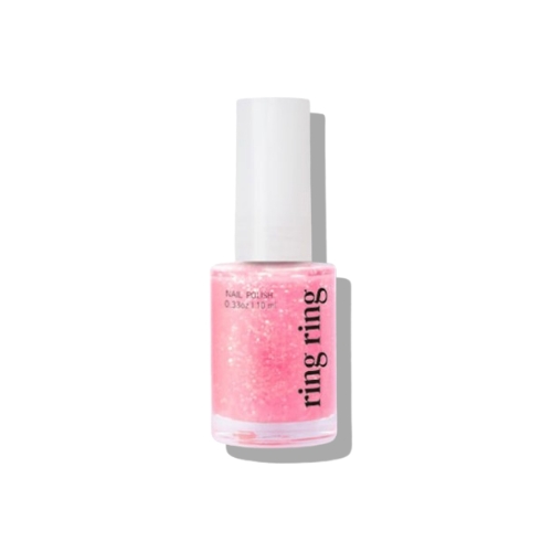 DAISO ring ring Glitter Nail 10ml #Sparkling Pink