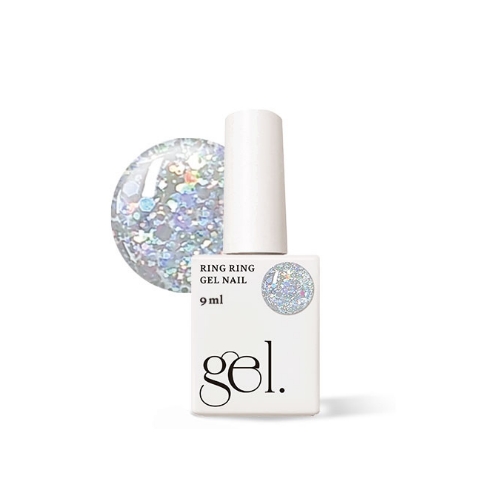 DAISO ring ring One Step Gel Nail 9ml #Twinkle Silver