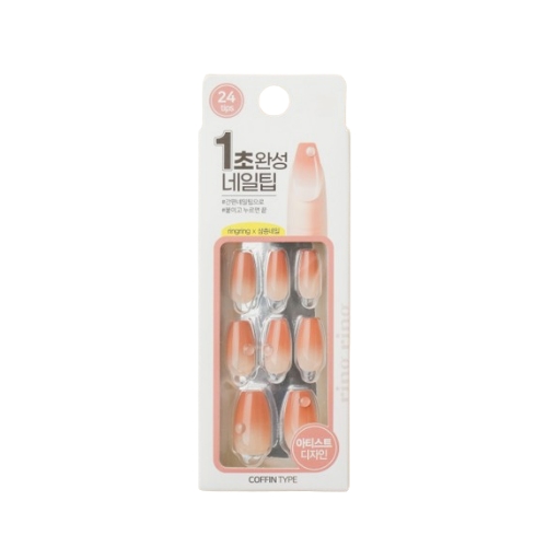 DAISO ring ring Coffin Art Nail Tip 24pcs #3