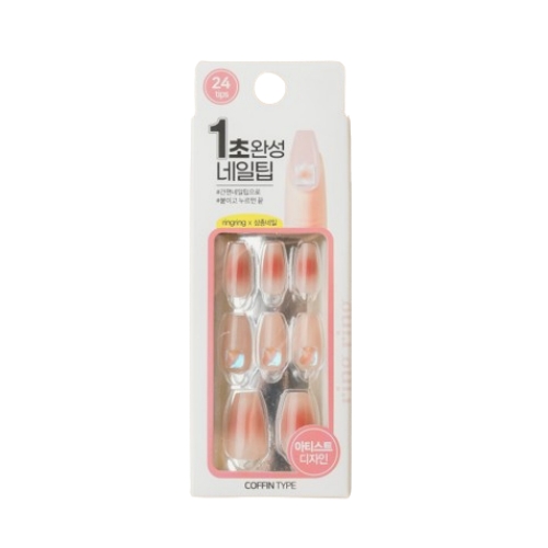 DAISO ring ring Coffin Art Nail Tip 24pcs #4