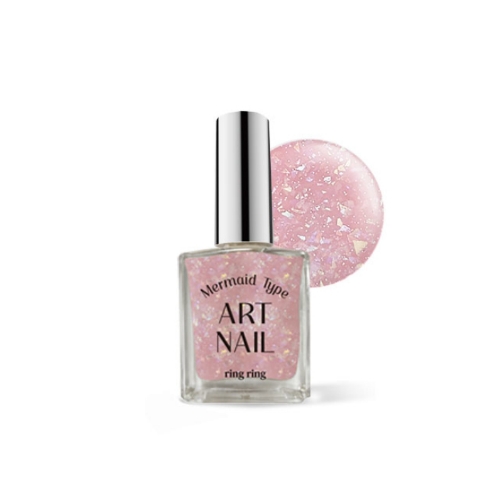 DAISO ring ring Art Nail 13ml #Mermaid Pink