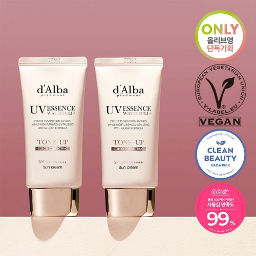 d'Alba Waterfull Tone-Up Sun Cream Duo Set (50mL+50mL)