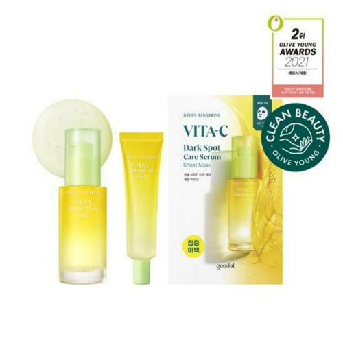 goodal Green Tangerine Vita C Dark Spot Serum 30mL Special Set (+Serum 10ml+Mask Sheet 1ea)