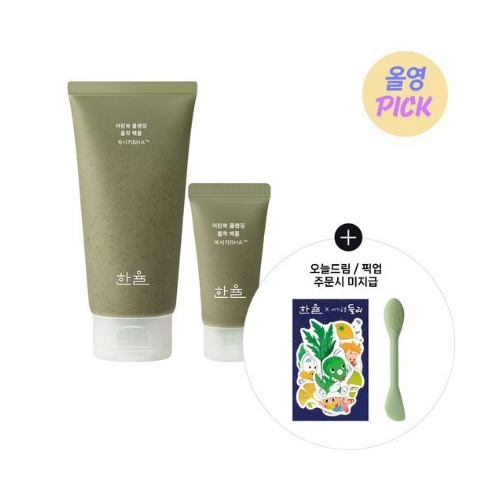 HANYUL Pure Artemisia Deep Clarifying Mask to Foam Cleanser 120ml+15ml Special set