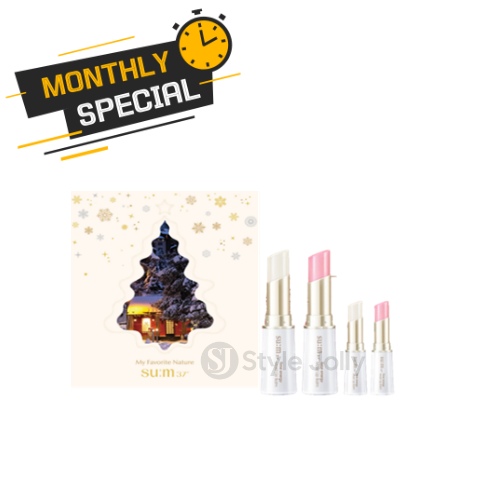 SUM37 Time Energy Moist Lip Balm Special Duo Set(moist+pink)