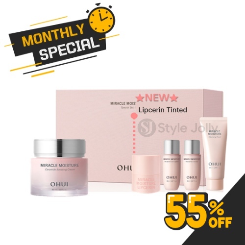 OHUI Miracle Moisture Ceramide Boosting Cream Special Set