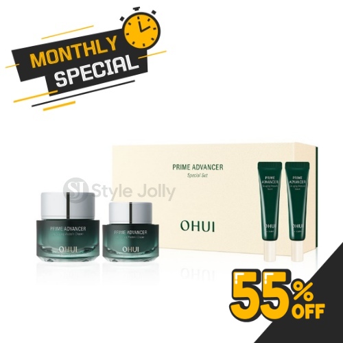 OHUI Prime Advancer De-aging Protein Cream Double Set