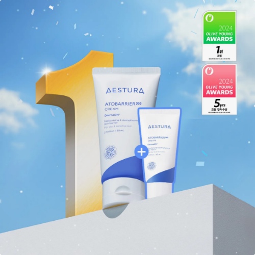 ★2024 Awards★ AESTURA Atobarrier365 Cream 80ml Set (+30ml+Cera-Hyal Moisture Ampoule 3ml)