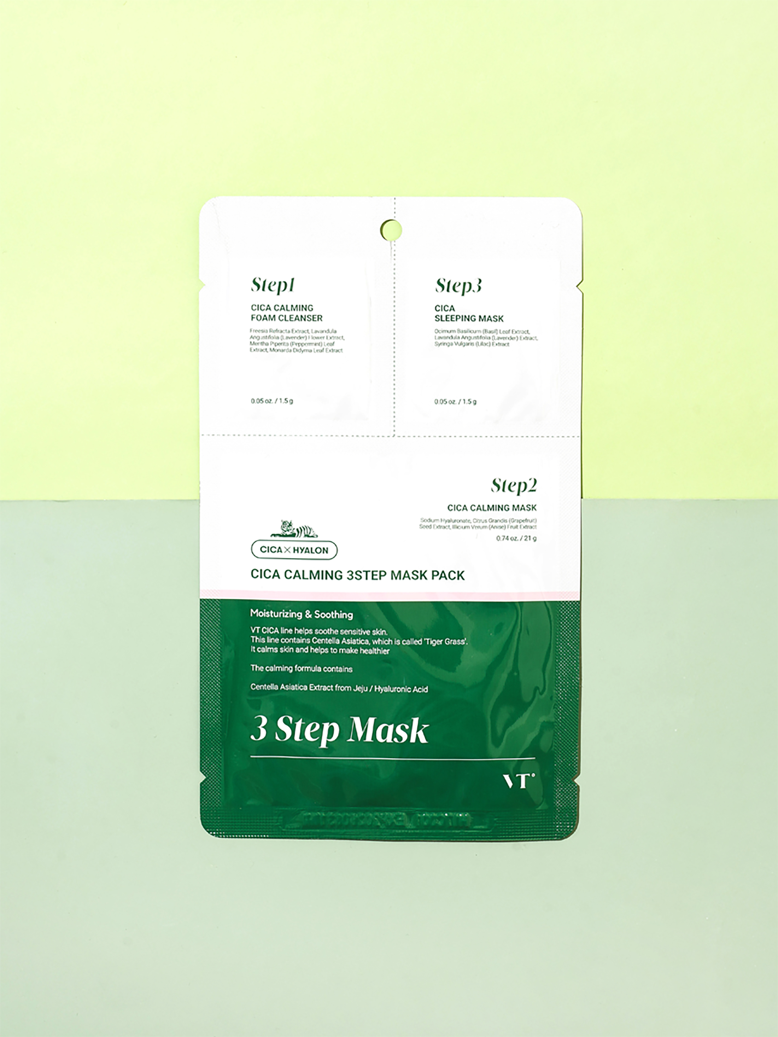 DAISO VT Cica Calming 3 Step Mask Pack