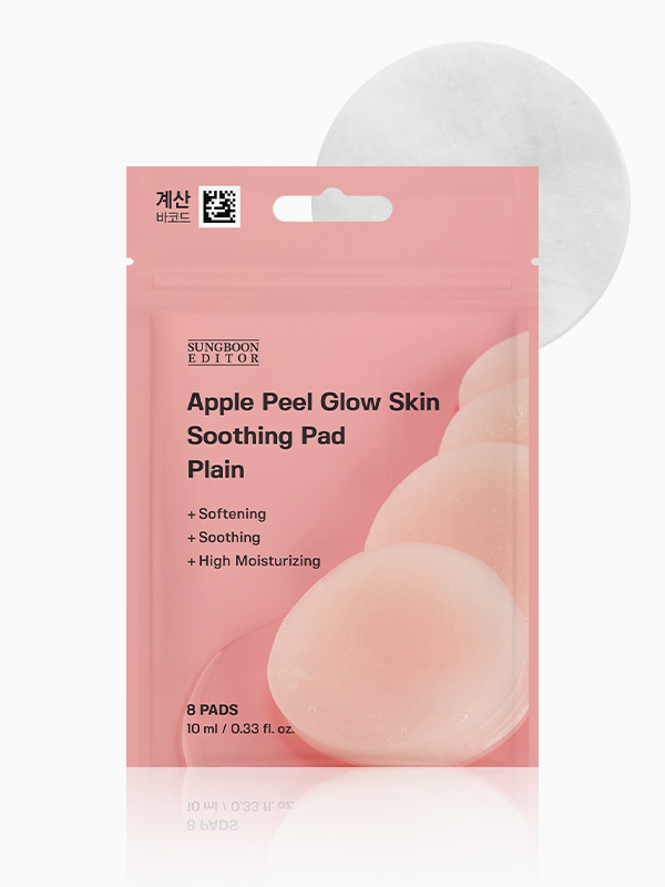 DAISO Sungboon Editor Apple Peel Smooth Soothing Pad Plain 8 sheets