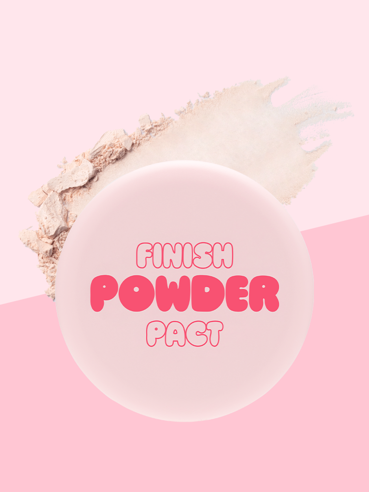 DAISO MiFactory Oil-Finish Powder Pact (Pink Beige) 5g