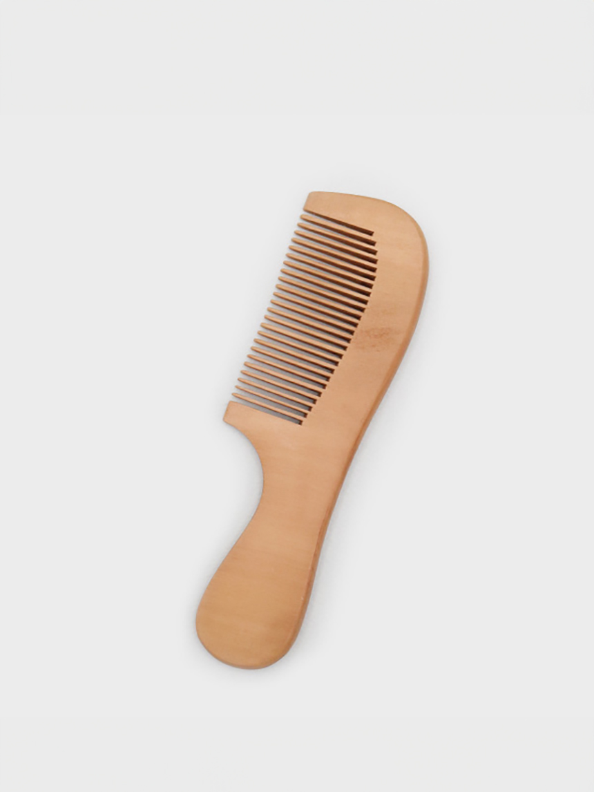 DAISO Peachwood Handle Comb