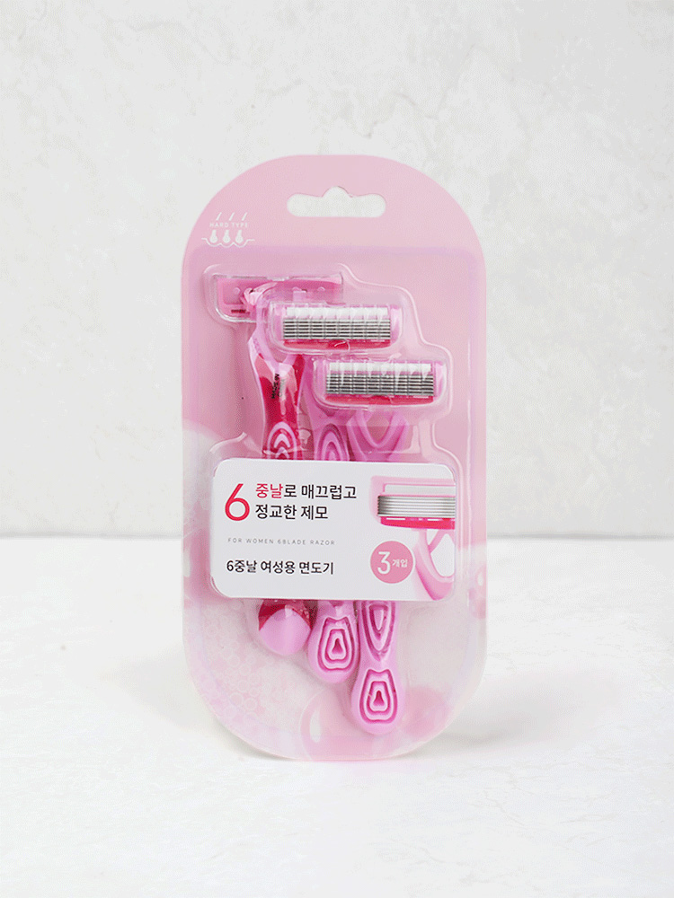 DAISO Women's 6-blade razor 3P