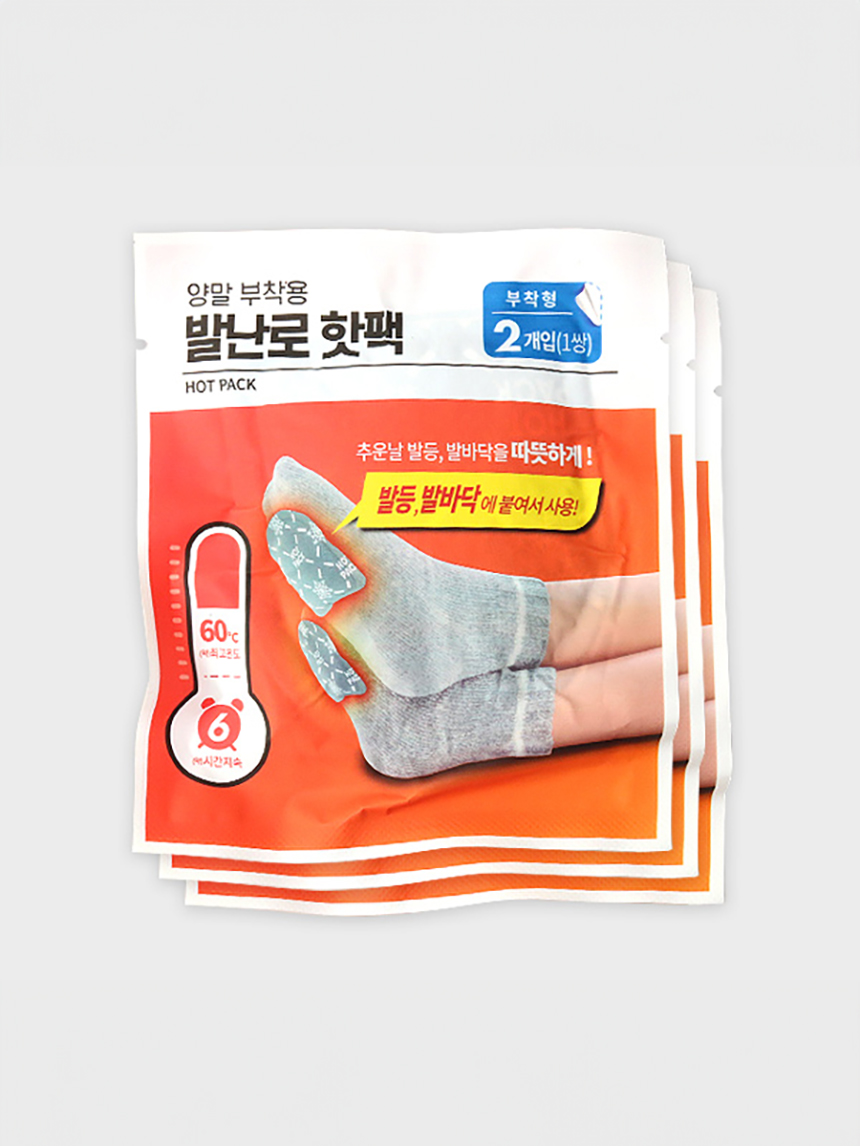 DAISO Foot warmer hot pack 6P (2*3)