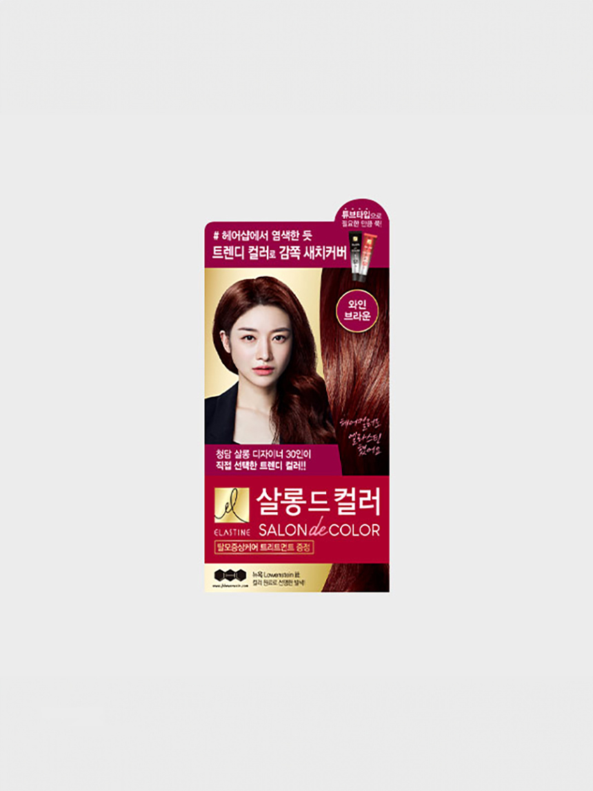 DAISO Elastine Salon de Color Hair Dye (Wine Brown)