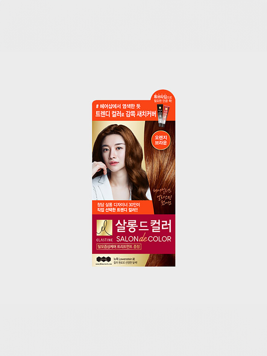 DAISO Elastine Salon de Color Hair Dye (Orange Brown)