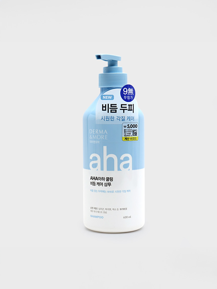 DAISO Derma & More Aha Cooling Dandruff Shampoo (600ml)