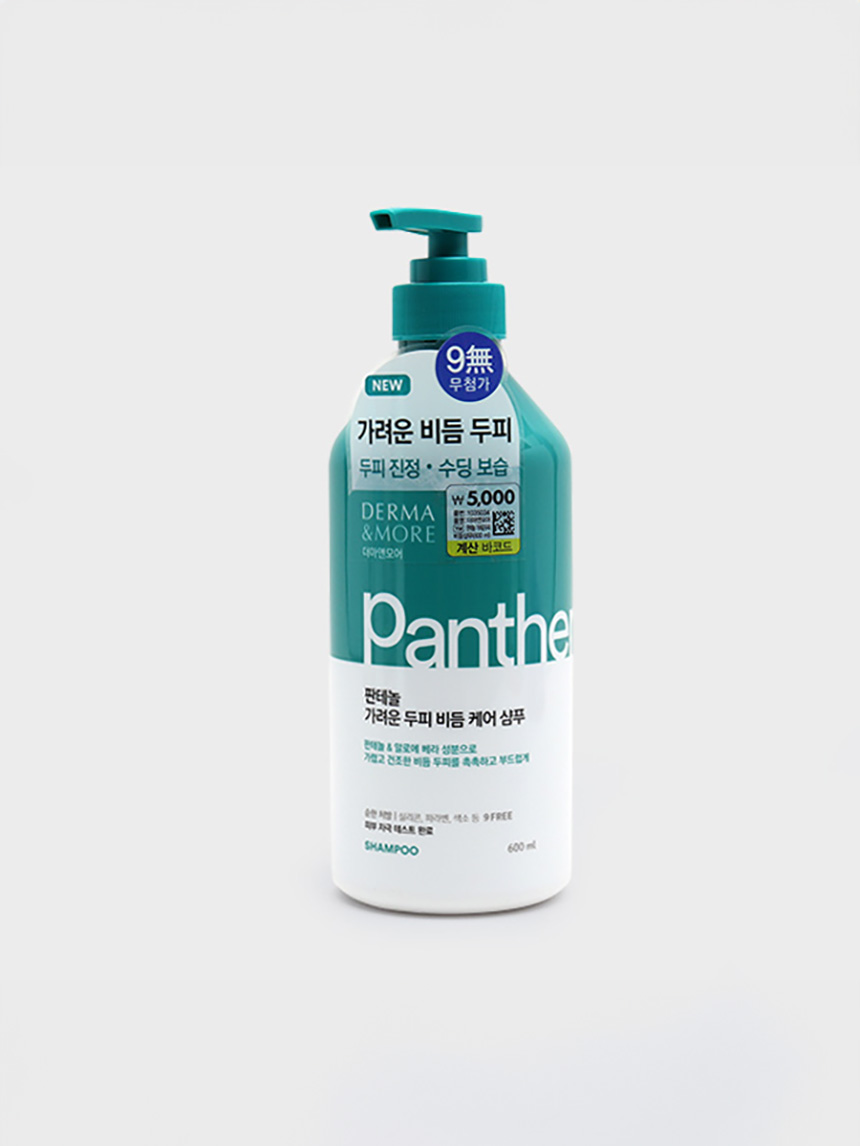 DAISO Derma & More Panthenol Itchy Scalp Dandruff Shampoo (600ml)