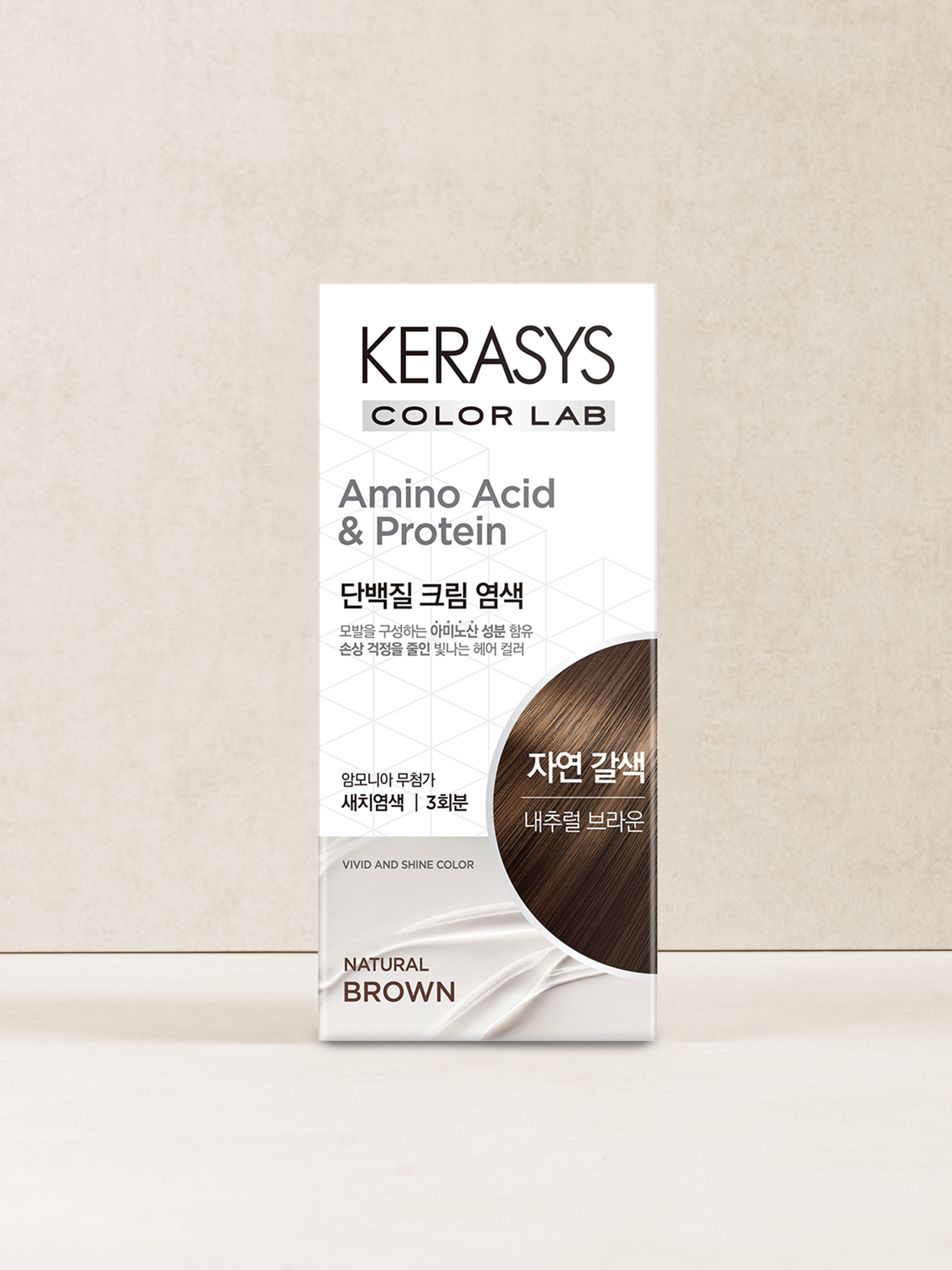 DAISO Kerasis protein cream dye (natural brown)